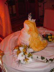 orquideas e astromélia laranja