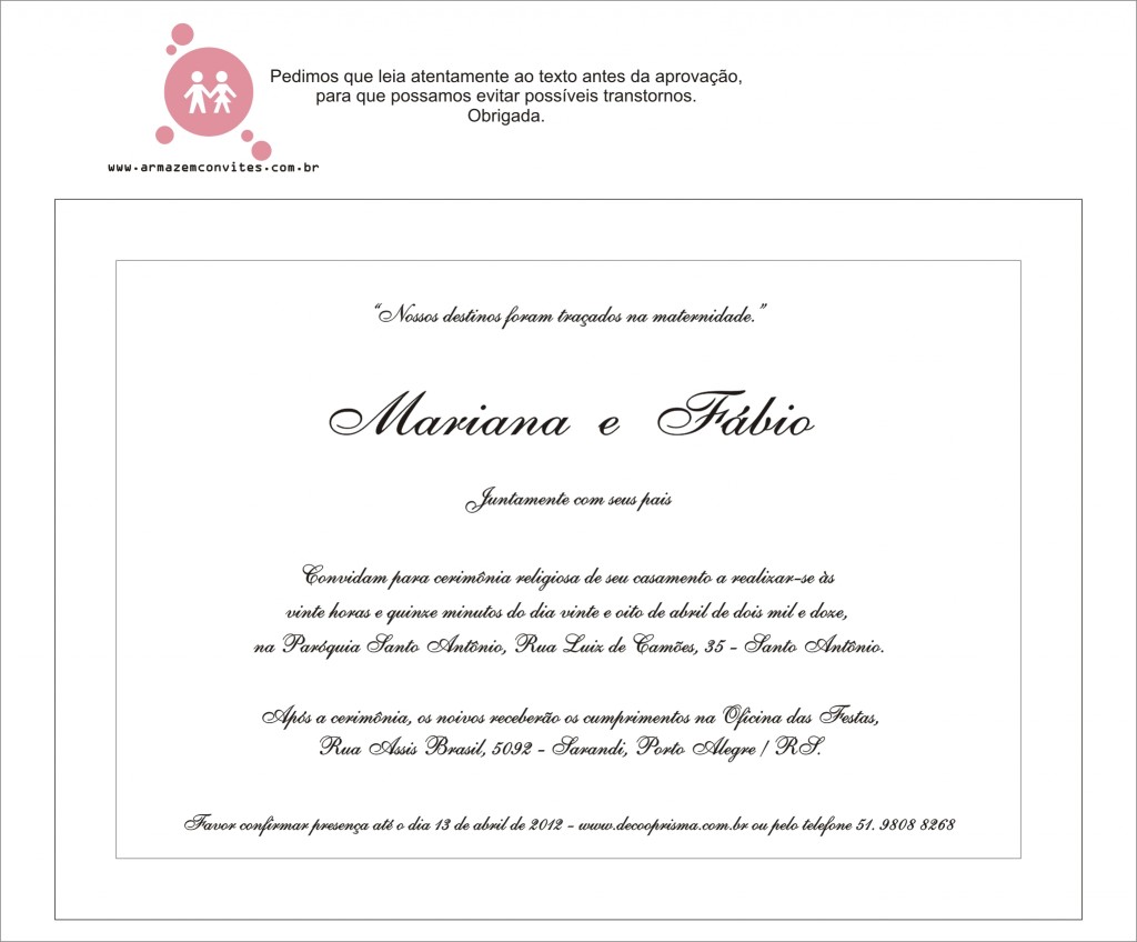 convite mariana e fábio convite mariana e fábio